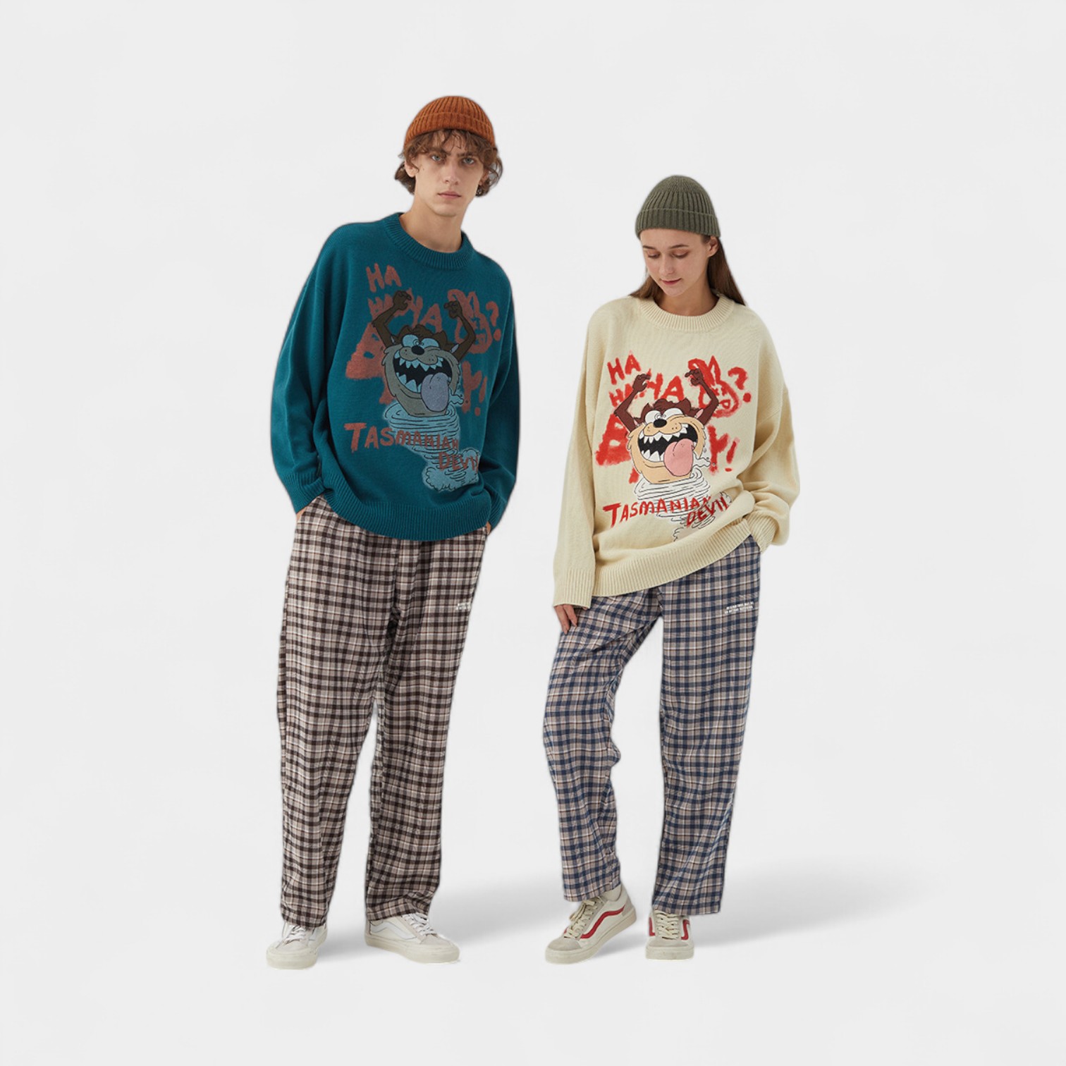 Unisex Anime/cartoon print Long sleeves Knitted Jumper - Image 4