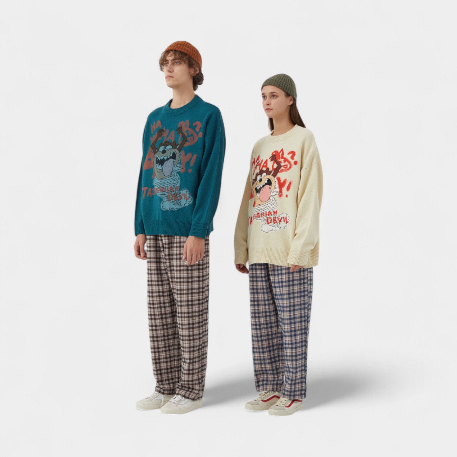 Unisex Anime/cartoon print Long sleeves Knitted Jumper - Image 2