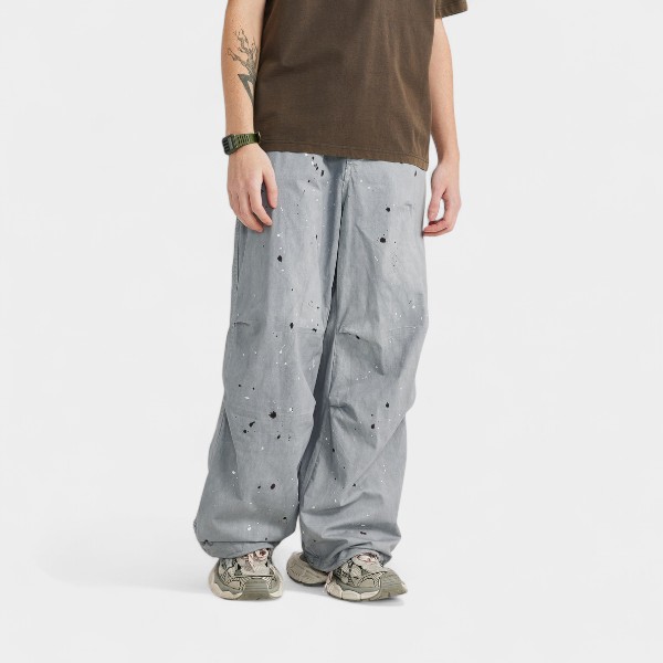 Men's Relaxed Fit/Loose Fit Parachute Pants - Image 5