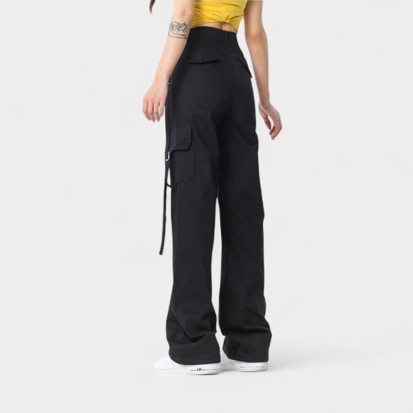 Women's Relaxed Fit/Loose Fit Cargo Pants - Image 3