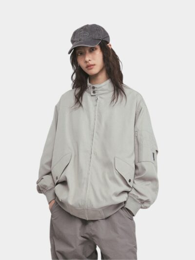 Women's Oversized Long sleeves Bomber Jacket