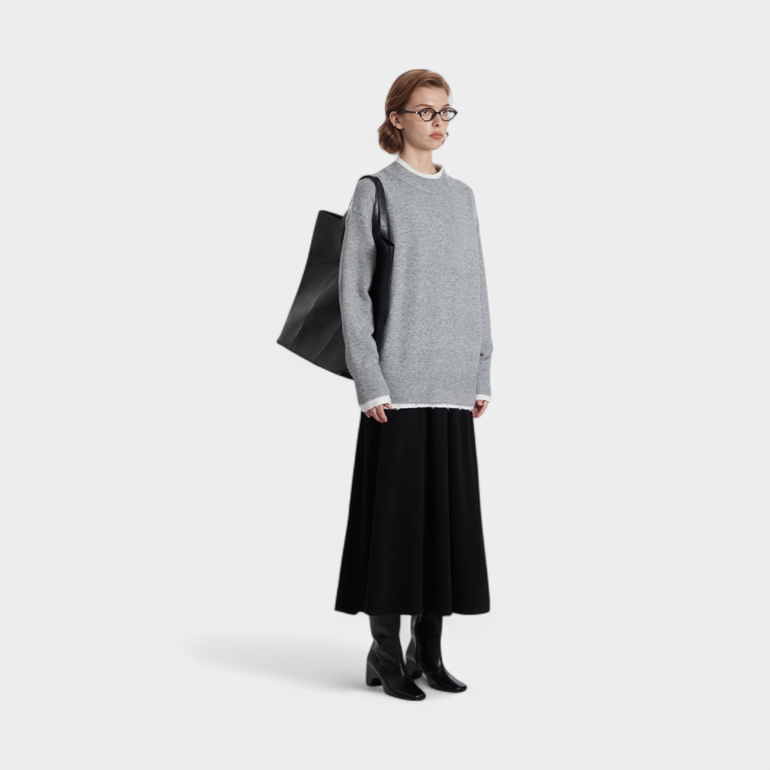 Women's Oversized Long sleeves Knitted Jumper - Image 2