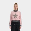 Women's Text print Long sleeves Zip up Jacket