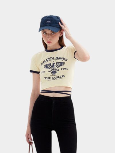 Women's Text print Short sleeves T-Shirt