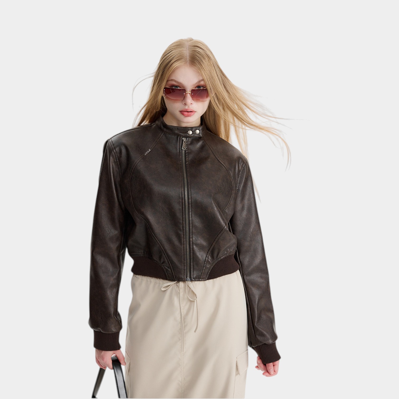 Women's Regular Fit Long sleeves Bomber Jacket - Image 3