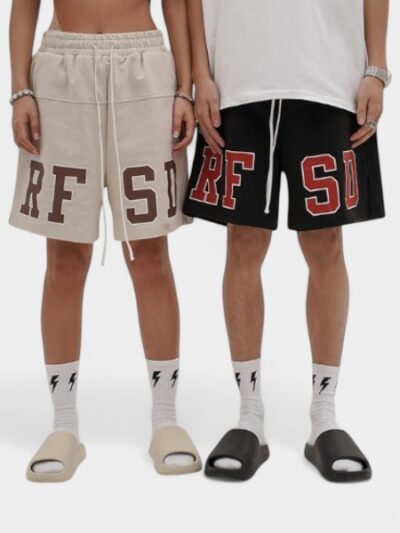 Unisex Text print Jogger Shorts