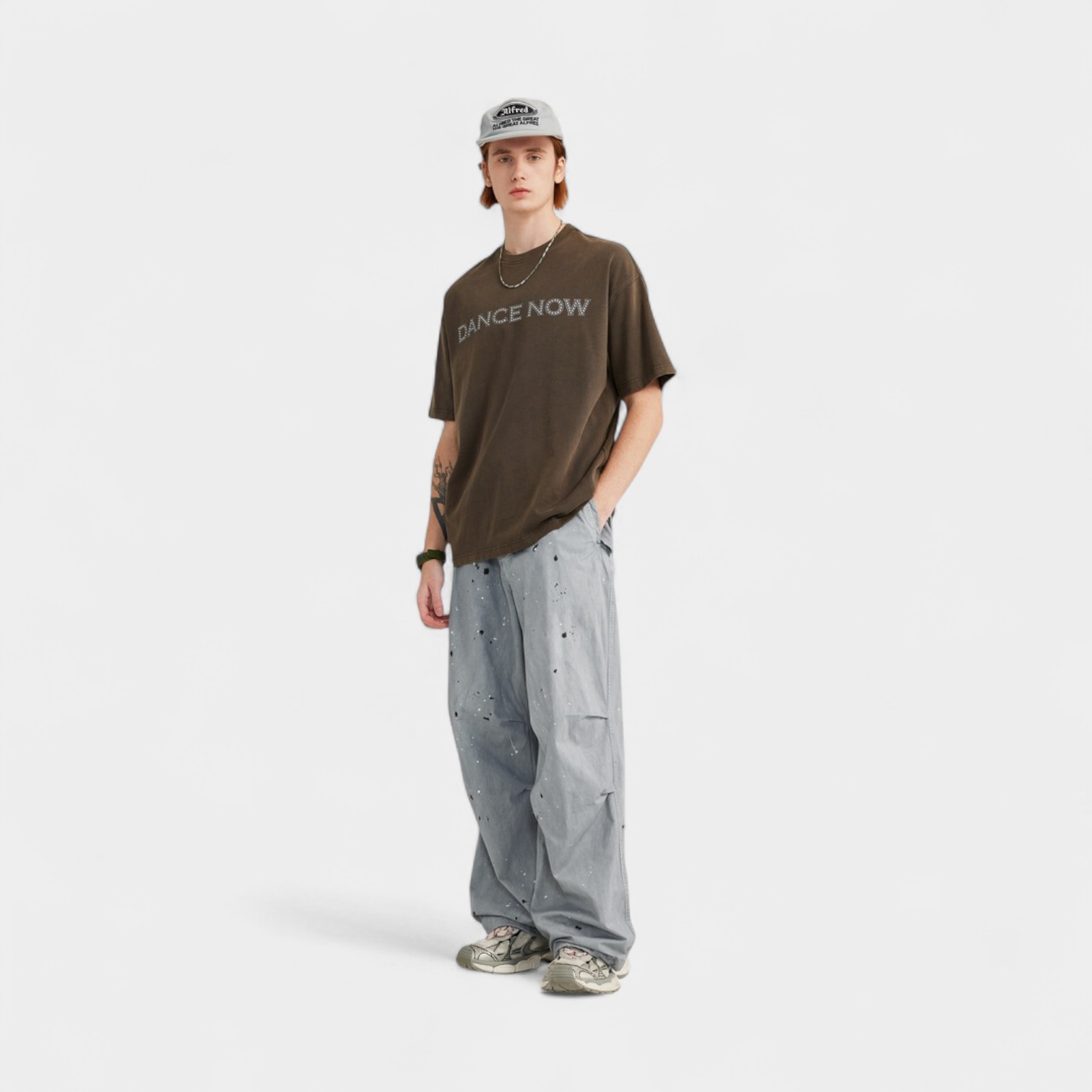 Men's Relaxed Fit/Loose Fit Parachute Pants - Image 4