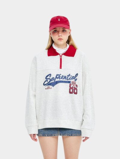 Women's Text print Long sleeves Sweatshirt