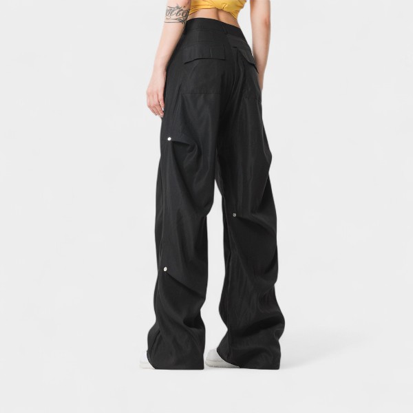 Women's Relaxed Fit/Loose Fit Parachute Pants - Image 6