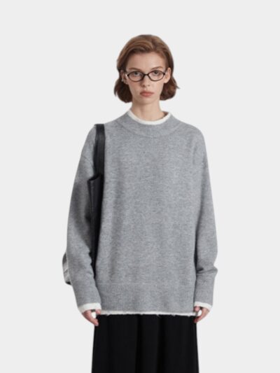 Women's Oversized Long sleeves Knitted Jumper