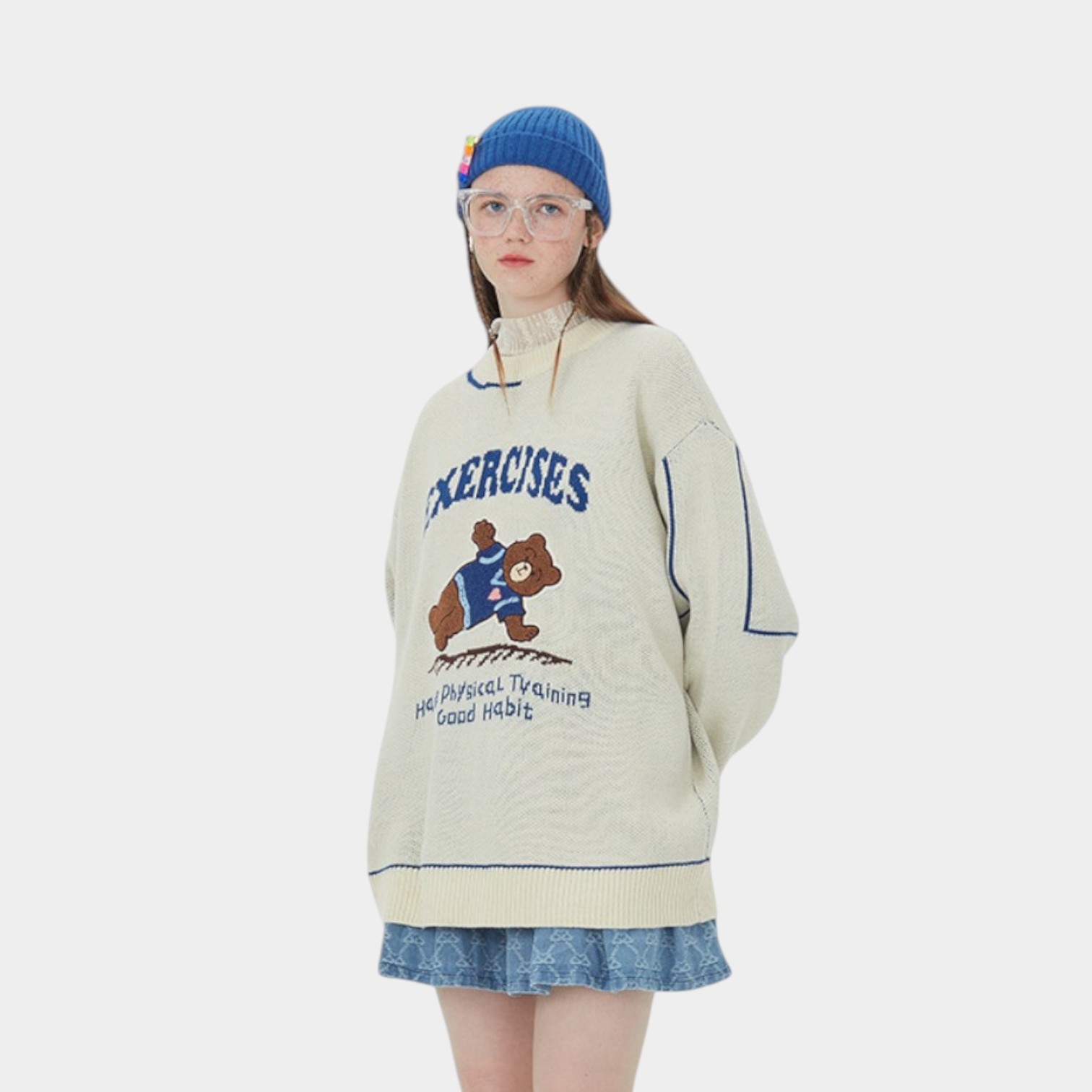 Unisex Animal print Long sleeves Knitted Jumper - Image 2