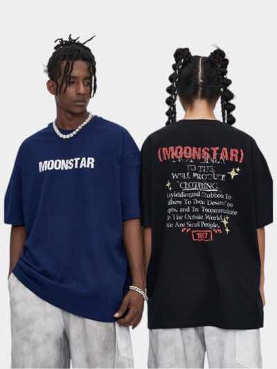 Unisex Text print Short sleeves T-Shirt