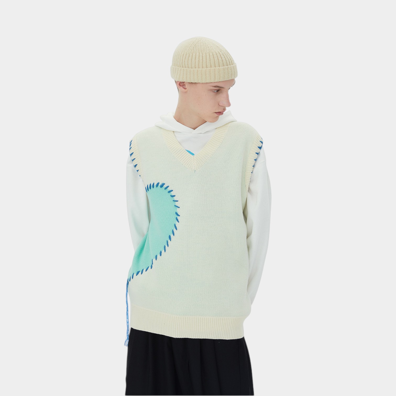 Unisex Regular Fit Sleeveless Vest - Image 2