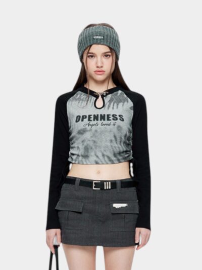 Women's Text print Long sleeves T-Shirt