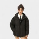 Jack Chuanyang cotton-padded coat men's winter hooded coat women's thick warm tide brand winter men's short down cotton-padded jacket