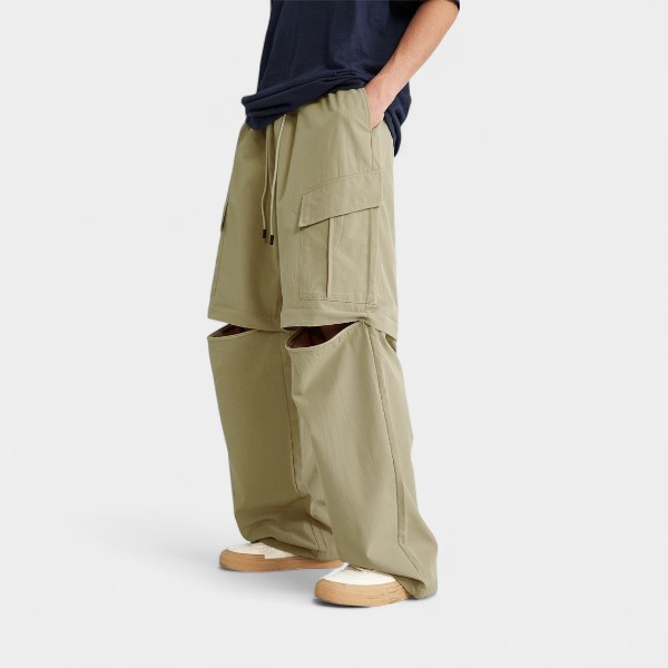 Unisex Checked pattern Cargo Pants - Image 5