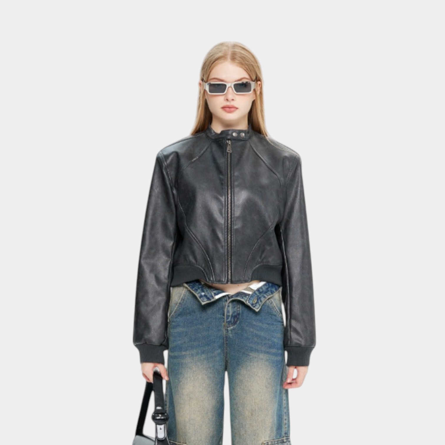 Women's Regular Fit Long sleeves Bomber Jacket - Image 4