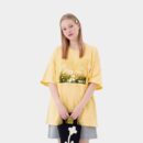 Unisex Floral print Short sleeves T-Shirt