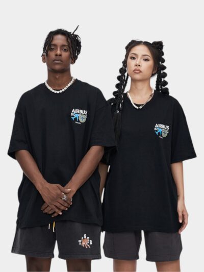 Unisex Text print Short sleeves T-Shirt