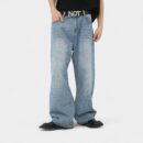 nirben Denim | Wide Leg Retro Jeans Korean Loose Straight Tube Slimming Joker Floor Mopping Dad Pants