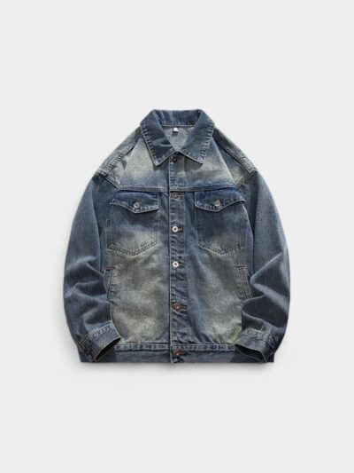 Men's Denim Jacket Spring New Denim American Style Retro Trendy Brand High-grade Denim Jacket for Boys and Girls