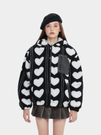 Women's Oversized Long sleeves Fleece Jacket