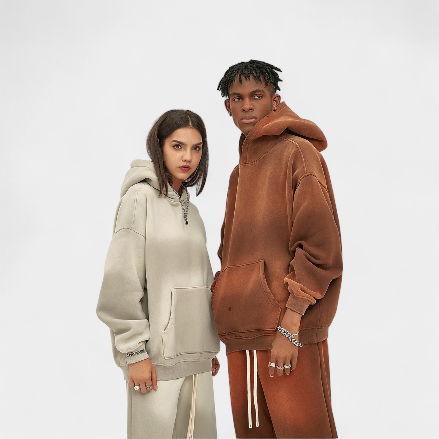 Unisex Oversized Long sleeves Hoodie - Image 2