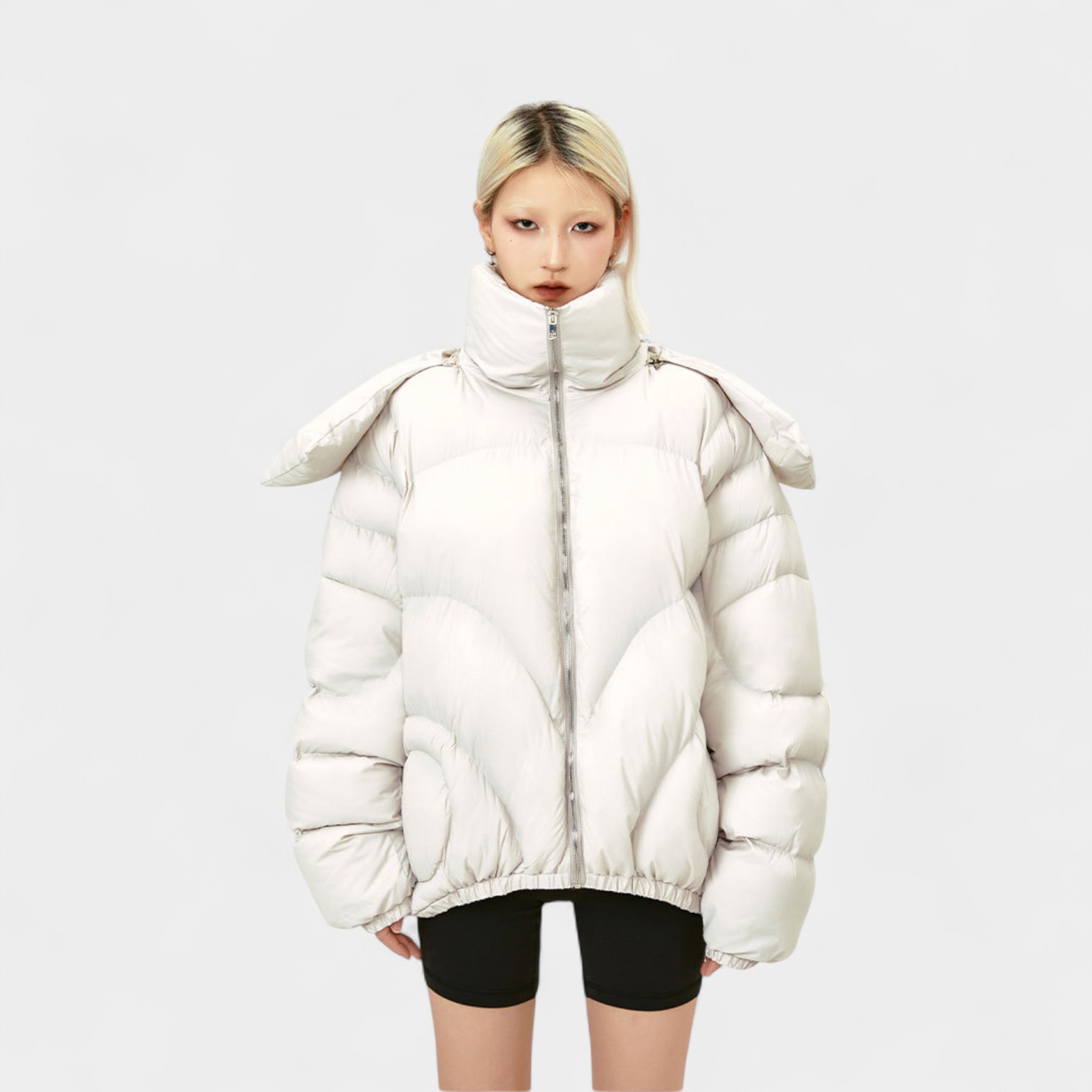Women's Oversized Long sleeves Puffer Jacket