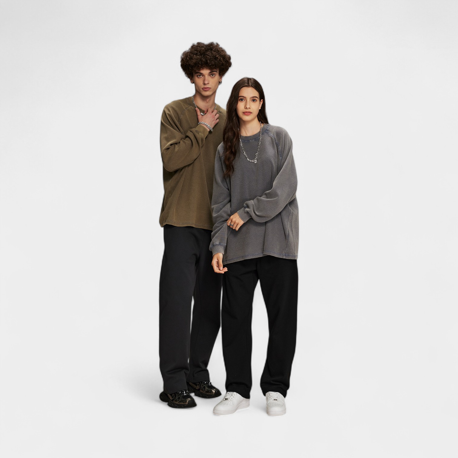 Unisex Oversized Long sleeves Sweatshirt - Image 3