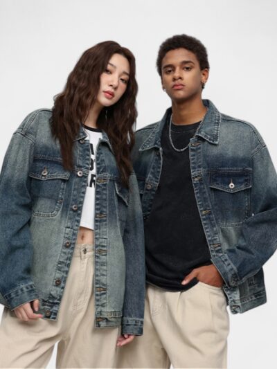 Unisex Oversized Long sleeves Denim Jacket