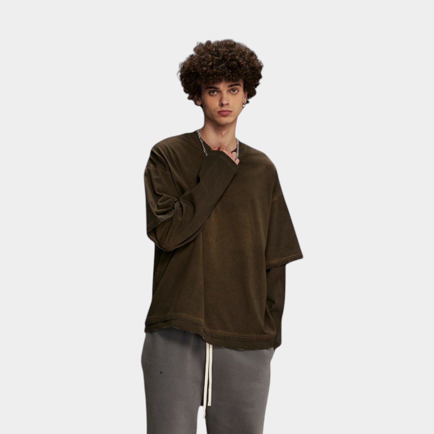 Unisex Oversized Long sleeves T-Shirt - Image 3