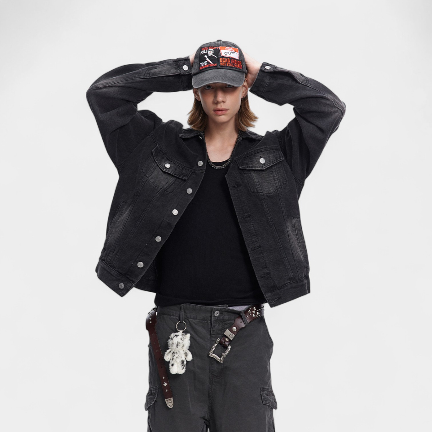 Women's Oversized Long sleeves Denim Jacket - Image 5