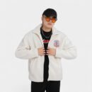 Men's Artistic print Long sleeves Fleece Jacket