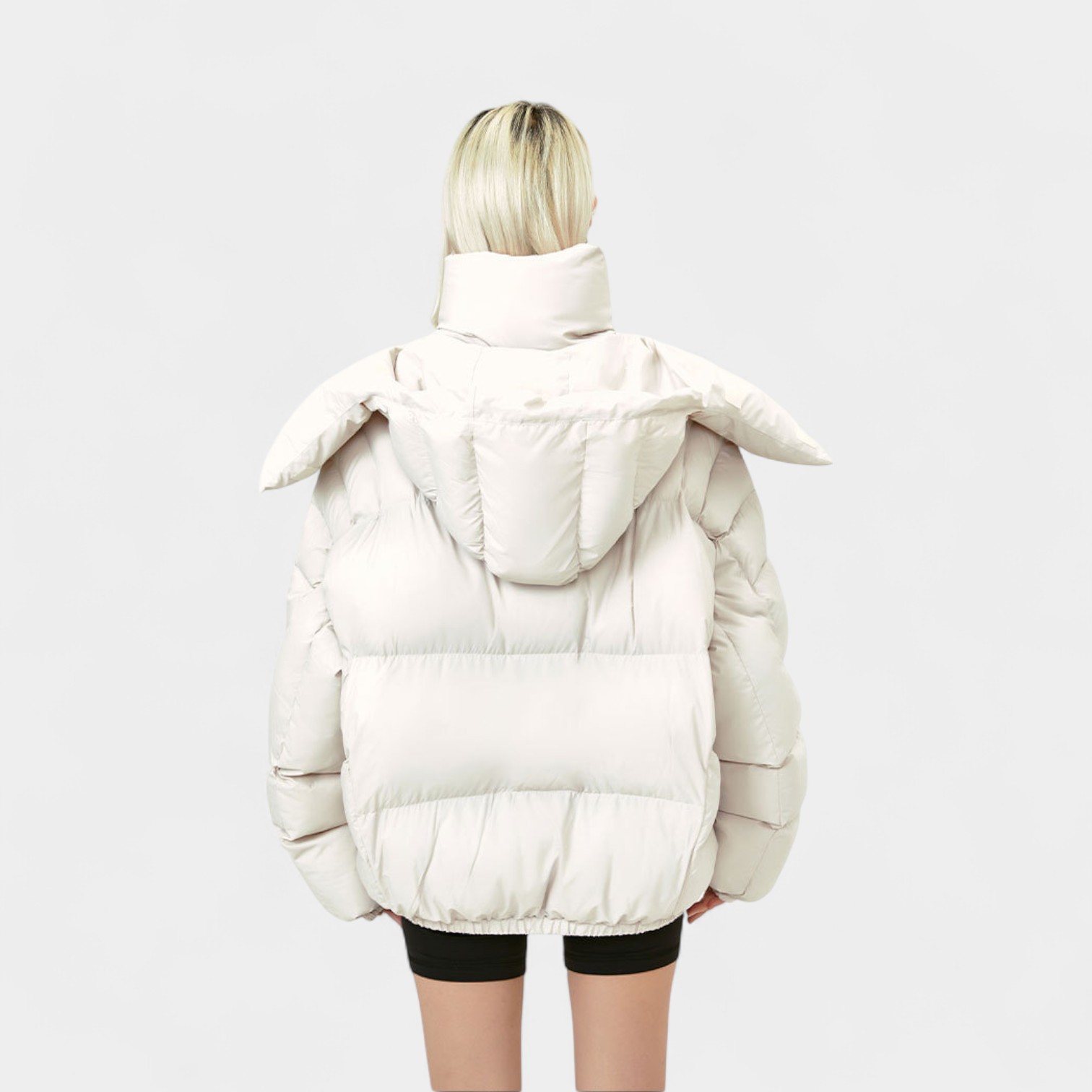 Women's Oversized Long sleeves Puffer Jacket - Image 3