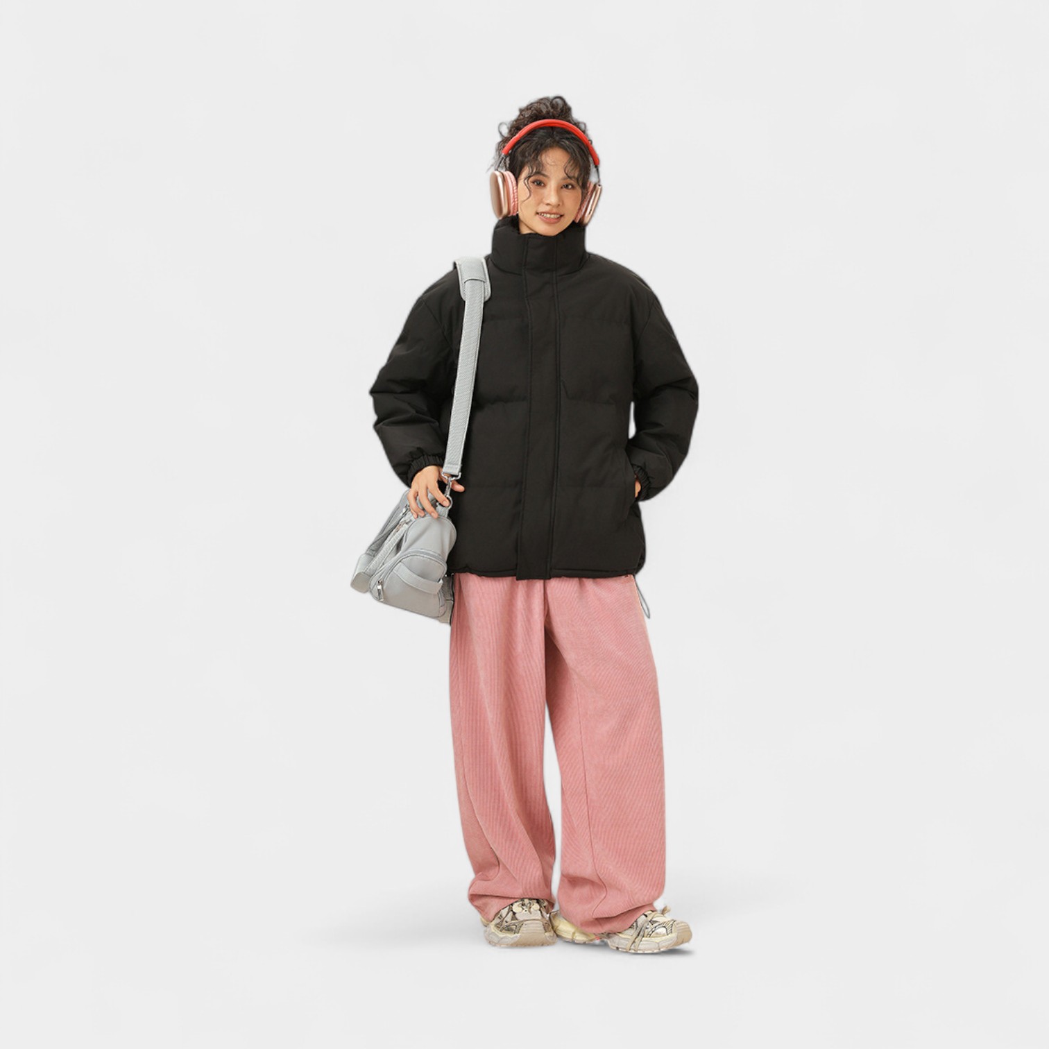 Women's Oversized Long sleeves Puffer Jacket - Image 3