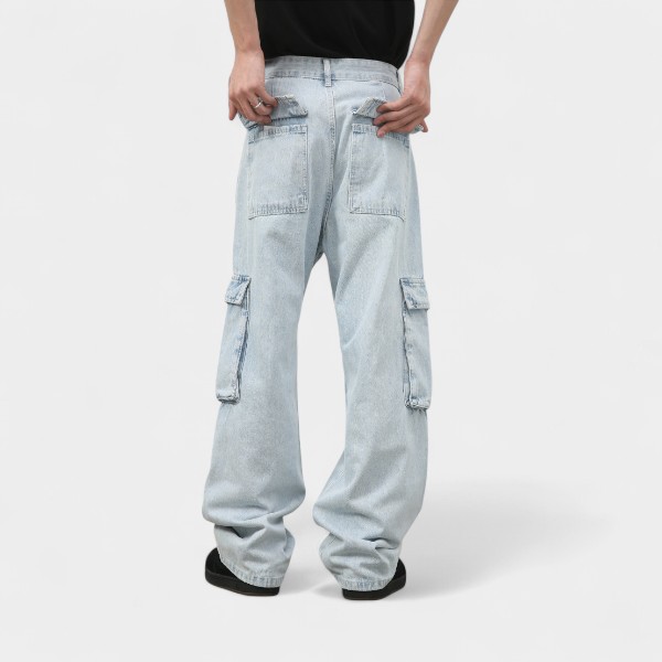 Men's Relaxed Fit/Loose Fit Jeans - Image 4