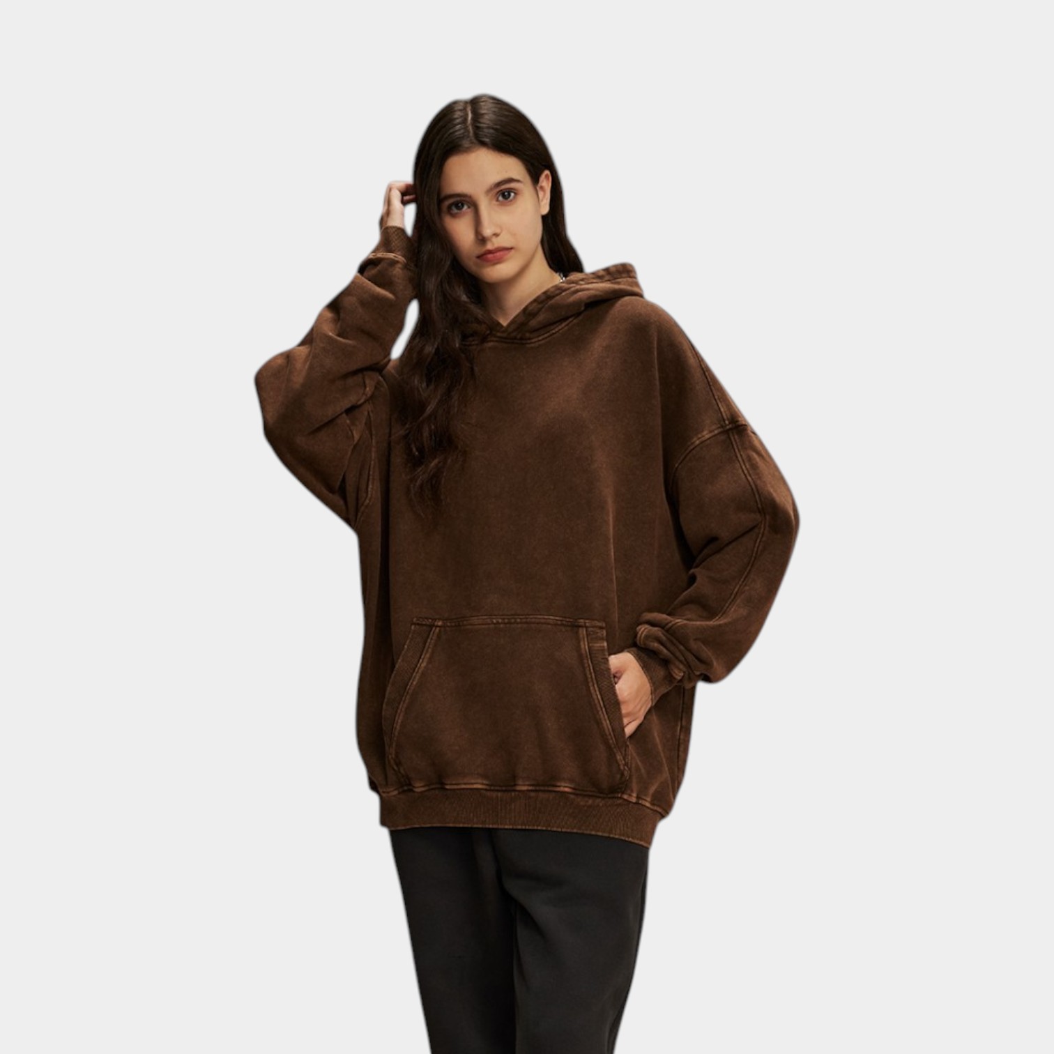 Unisex Oversized Long sleeves Hoodie - Image 4