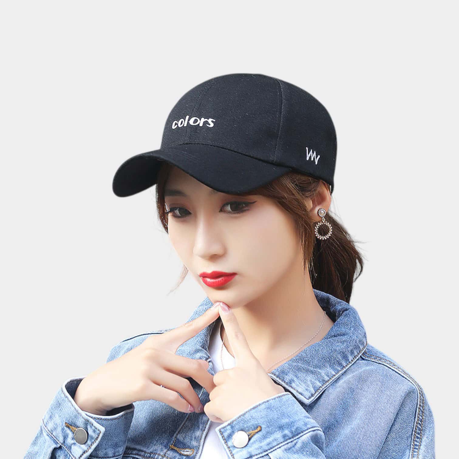 Hat Women's Spring and Autumn Four Seasons New Casual Embroidered Baseball Cap Men's and Women's Young Couple's All-match Trendy Sun Hat