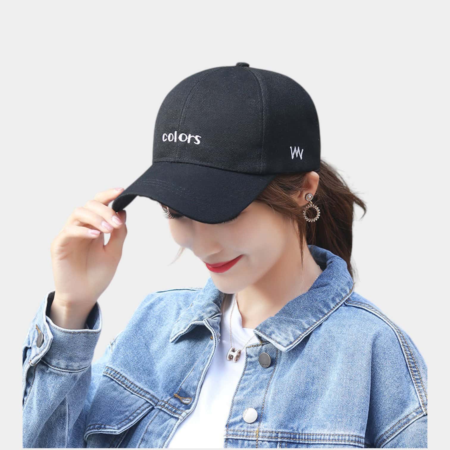 Hat Women's Spring and Autumn Four Seasons New Casual Embroidered Baseball Cap Men's and Women's Young Couple's All-match Trendy Sun Hat