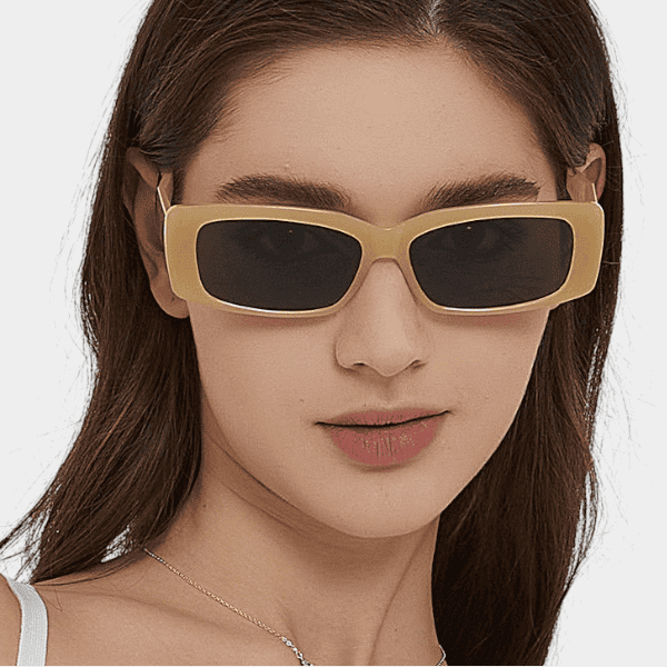 2024 hip hop transparent green personality 5507 thick frame toad jelly UV-proof sunglasses retro sweet sunglasses