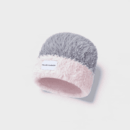 Cute colorful button plush hat female autumn and winter pile hat warm labeling face small Japanese style woolen hat