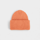 [in stock] Hot-selling 100% Merino Wool Warm Knitted Hat for Autumn and Winter Cross-border Custom Logo Turn-up Cold Hat
