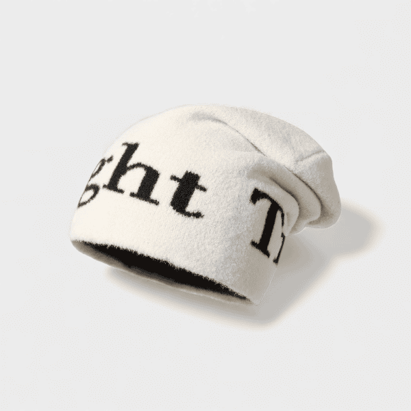 Vintage All-match Fashionable Cold Hat Women's Autumn and Winter Warm Knitted Hat Big Head Waving Fashion Pullover Hat Men's Distinctive Wool Hat