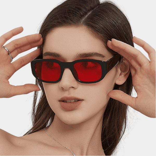 2024 hip hop personality 5487 toad hot girl sun-proof sunglasses take photos showing face small exaggerated fashion sunglasses