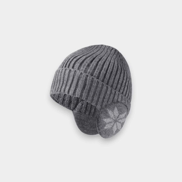 Winter New thickened snowflake ear protection knitted hat men's warm wool hat women's outdoor cycling cold-proof pullover hat