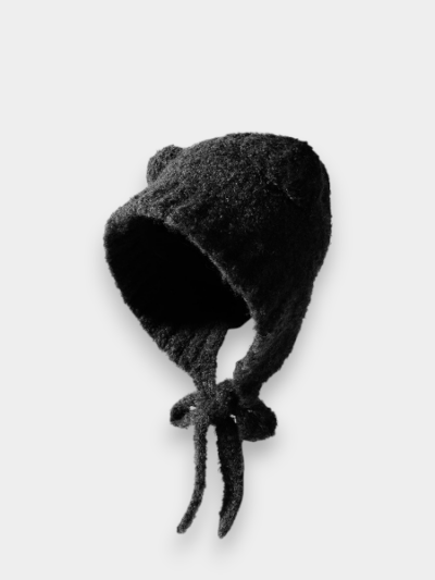 Autumn and Winter Cute Bear Parent-Child Knitted Hat Warm Ear Wool Hat Korean Furry Cold-proof Outdoor Hat