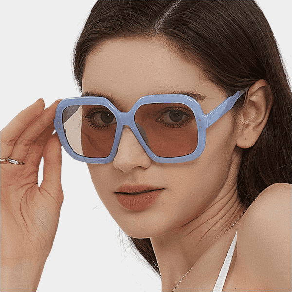 2024 hip hop personality 5500 large frame toad hot girl UV-proof sunglasses sweet cool street shot sunglasses