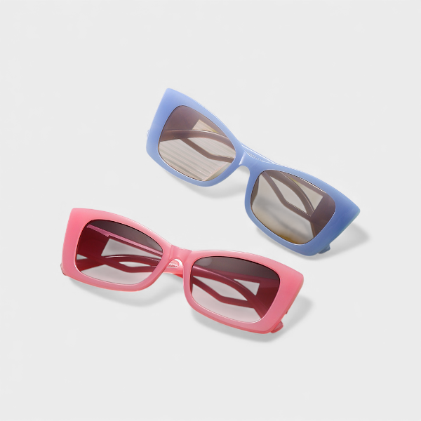 Square sunglasses women's sunglasses wholesale new feeling ins wide leg hollow UV protection sunglasses