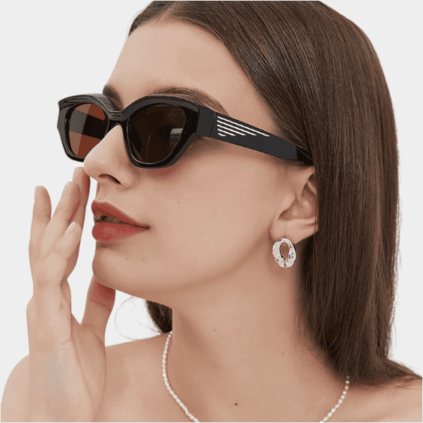 Wang Hedi Same Style Cat's Eye Sunglasses Women's Sunglasses ins2024 European and American Style Sunglasses