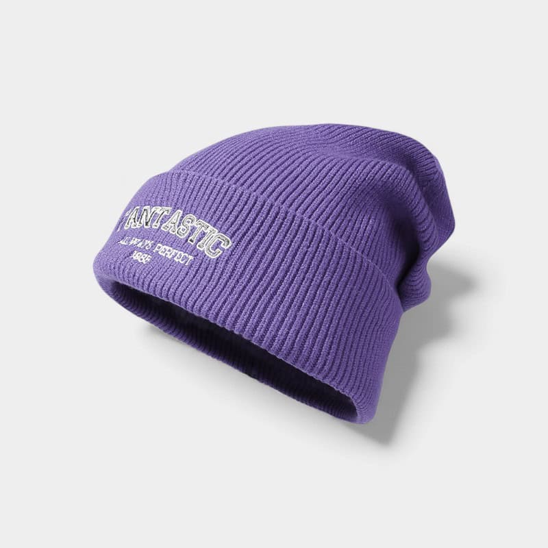 Autumn and winter New knitted hat women's Korean-style big head circumference fashion cold hat men's trendy dopamine wool hat couple's same style